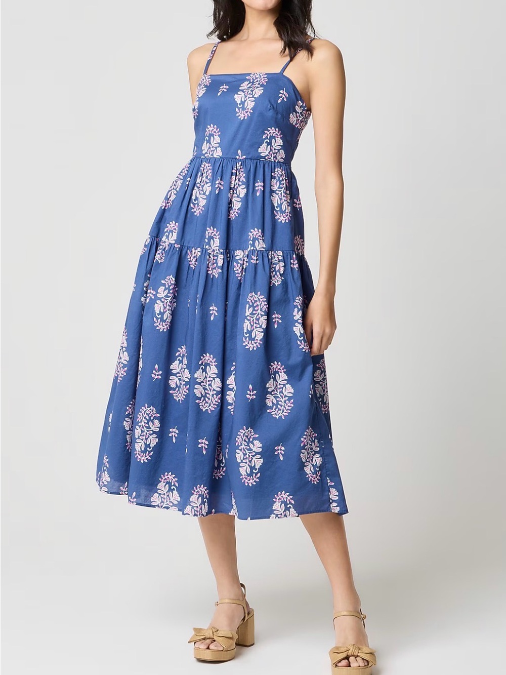 NWT J. Crew Factory strappy midi dress